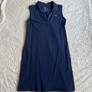 Tommy Bahama | Women Classic Polo Shirt Dress Navy Royal Blue Sleeveless Shift S